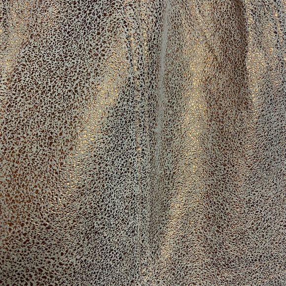 Free People Metallic Mini Skirt Size 8 - Picture 5 of 6